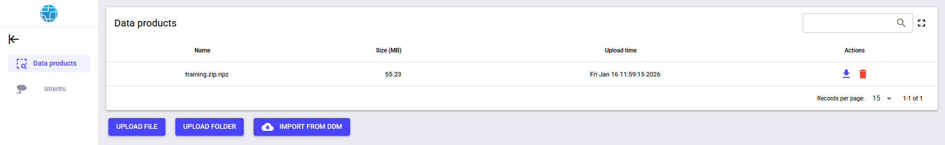 DDM tensor data product