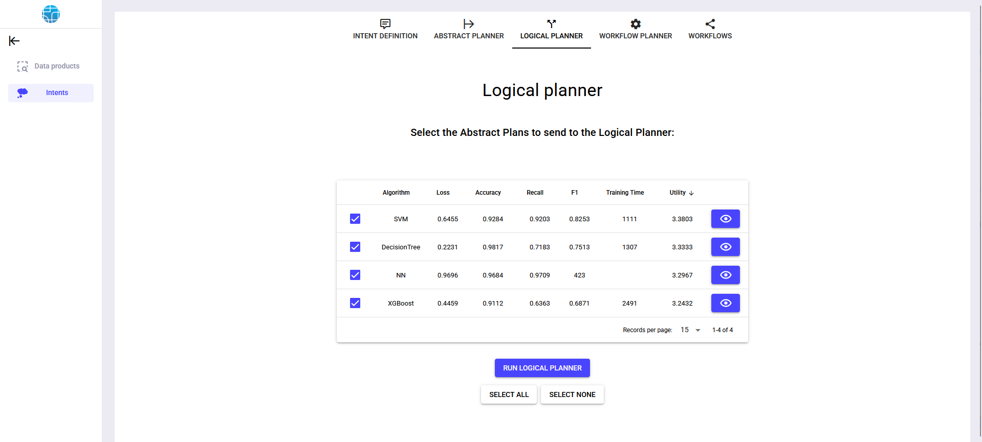 Logical planner
