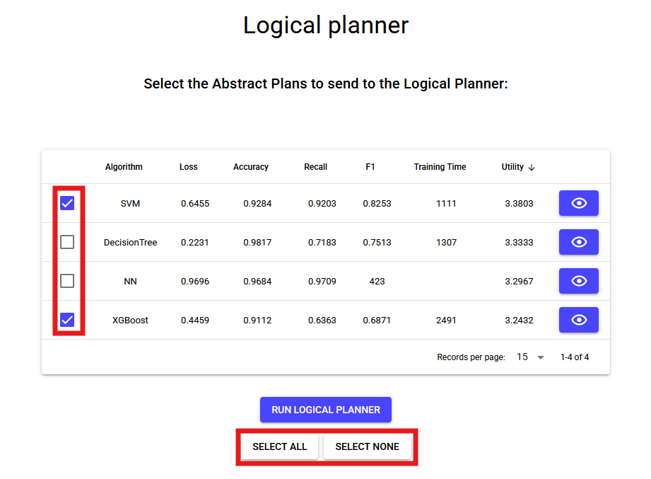 Select Abstract plan