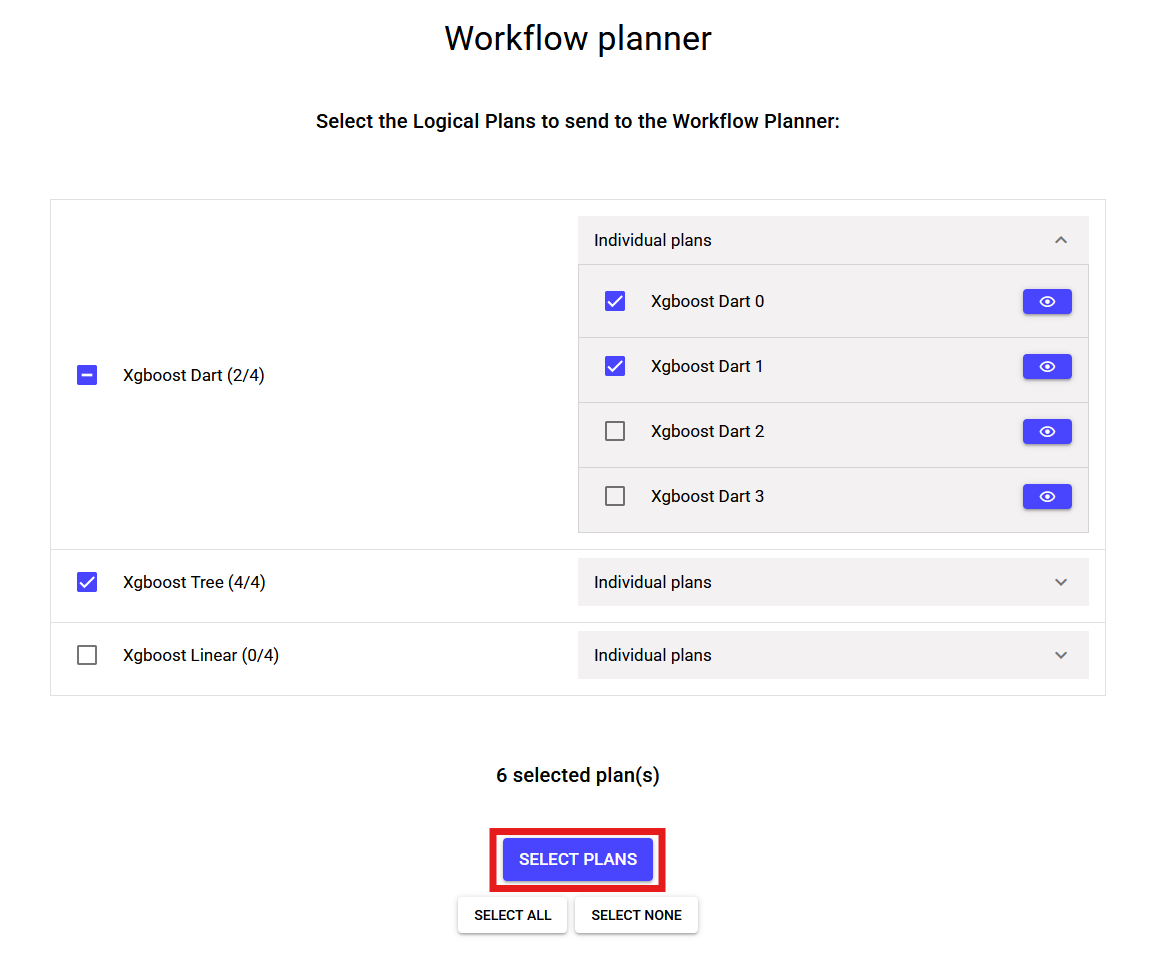 Run workflow planner